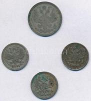 Orosz Birodalom 1879-1915. 10k-20k Ag (4x) T:2-3 patina
Russian Empire 1879-1915. 10 Kopeks - 20 Ko...