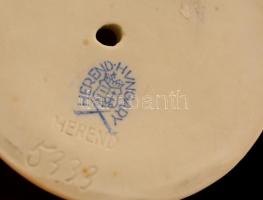 Herendi nyuszi pár, kézzel festett, jelzett, apró kopásnyomokkal, m: 5,5 cm