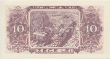 Románia 1952. 10L kék sor- és sorozatszámmal T:I
Romania 1952. 10 Lei with blue serial C:UNC 
Krau...