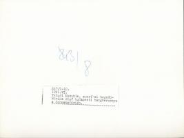 1946 Budapest, Zeneakadémia, Yehudi Menuhin és Kodály Zoltán, feliratozott vintage fotó, 18x24 cm