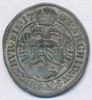 Német Államok / Szilézia 1703FN 3kr Ag "I. Lipót" T:2- hullámos lemez, patina
German Stat...