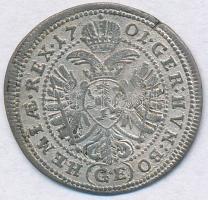 Csehország / történelni tartomány 1701GE 3kr Ag "I. Lipót" Prága T:2- ph., kissé hullámos ...