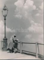 1934 Makkos Hetyey Pál (Budatétény) aláírt, pecséttel jelzett vintage fotóművészeti alkotása, 23x17 cm