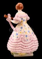 Herendi Déryné, kézzel festett, jelzett (Windischmann Vendelné), hibátlan, m: 21,5 cm