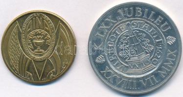 2db klf külföldi numizmatikai emlékérem, közte 1988. "American Israel Numismatic Association&qu...