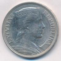 Lettország 1931. 5L Ag T:2 Latvia 1931. 5 Lati Ag C:XF