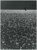cca 1968 Csillogó Balaton, feliratozott vintage fotóművészeti alkotás, 24x17,5 cm