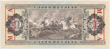 1989. 50Ft "MINTA" perforációval és felülnyomással "D 273 000233" nyomdai papírr...