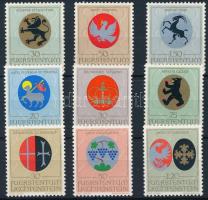 1969-1971 Védőszentek címerei (I-III) 3 klf sor, 1969-1971 Patrons (I-III) 3 sets