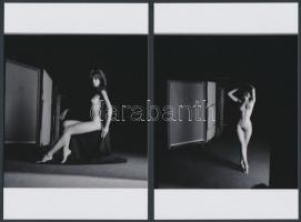 cca 1980 Csak tíz perce volt, 13 db finoman erotikus fénykép, korabeli negatívról készült modern nagyítások, 15x10 cm / 13 erotic photos, 15x10 cm