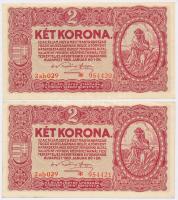 1920. 2K (5x) közte 2db sorszámkövető T:I,I-