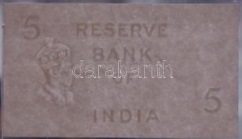Brit-India 1937. 5R csak alapnyomati vízjel! T:I RRR!!!