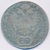 Ausztria 1814A 20kr Ag "I. Ferenc" T:2,2-  Austria 1814A 20 Kreuzer Ag "Franz II" C:XF,VF