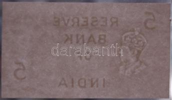 Brit-India 1937. 5R csak alapnyomati vízjel! T:I RRR!!!