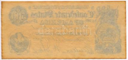 Amerikai Konföderációs Államok / Richmond 1864. 500$ egyoldalas replika T:I-
Confederate States of ...