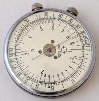 Orosz körlogarléc eredeti dobozban leírással, d:5cm