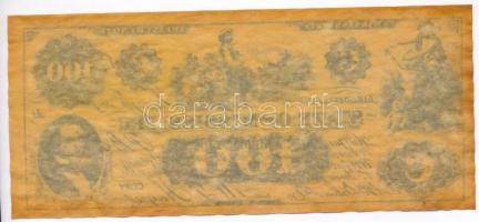 Amerikai Konföderációs Államok / Mississippi 1862. 100$ egyoldalas replika T:II ázott
Confederate S...
