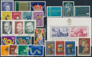 1971-1973 24 stamps + 1 block, 1971-1973 24 klf bélyeg + 1 blokk