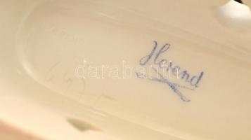 Virágmintás Herendi váza, kézzel festett, jelzett, hibátlan, m: 11,5 cm