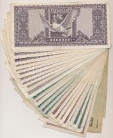 64db-os vegyes magyar pengő bankjegy tétel T:III