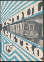 cca 1970 Indul a metró, a 3-as metró építésével kapcsolatos ismertető prospektus