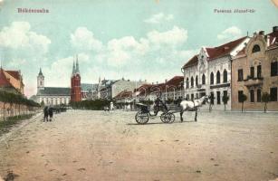 Békéscsaba, Ferenc József tér, kiadja Tevan Adolf (Rb)