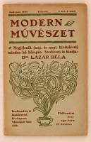 1905 Modern Művészet. Szerk.: dr. Lázár Béla. Első évfolyam ötödik szám,  22x14cm Révai és Salamon könyvnyomdája nyomása, Budapest. Korabeli hirdetésekkel.