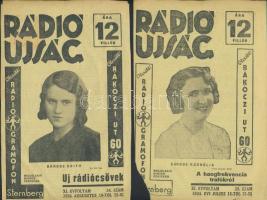 1934 a Rádió Újság 7 db reklámlapja