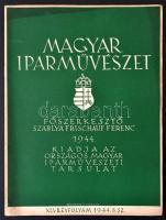 1944 Szablya Frischauf Ferenc (szerk.): Magyar Iparművészet, XLVII. évfolyam, 8. sz. Budapest, 1943, Országos Magyar Iparművészeti Társulat. Kiadói tűzött papírkötés.