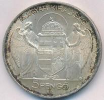 1939. 5P Ag "Horthy balra" T:2 patina
Adamo P8.2