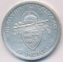 1938. 5P Ag "Szent István" T:2 felületi karc