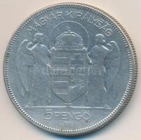 1930. 5P Ag "Horthy jobbra" T:3 Adamo P8