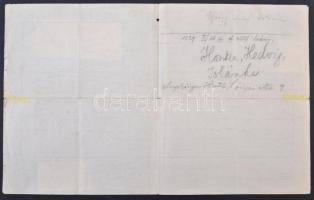 1925 Budapesti házassági anyakönyvi kivonat, okmánybélyegekkel