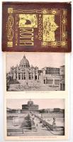 cca 1930 Ricordo di Roma 32 képes leporelló, 16x12cm