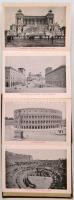 cca 1930 Ricordo di Roma 32 képes leporelló, 16x12cm