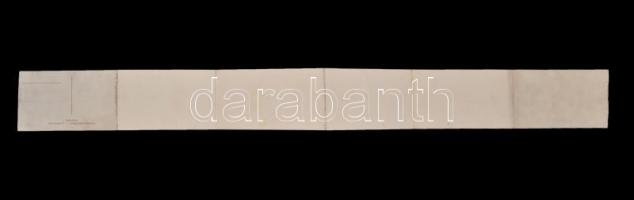 Abbazia, Panorama des Nordstrandes / északi partszakasz látképe, gőzhajó, 6 lapos panorámalap, kiadj...