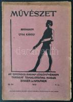 1910 Lyka Károly (szerk.): Művészet, IX. évfolyam, 5. szám. Kiadói papírkötés. A borítója szakadt.