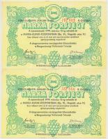 1979. "Márka Sorsjegy II. osztály" (7x) sorszámküvetők T:I,I-