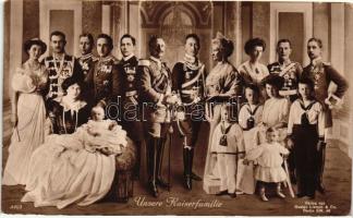 Unsere Kaiserfamilie / Wilhelm II, Kronprinz Wilhelm, Auguste Victoria (EB)