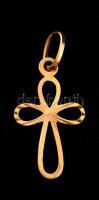 Arany feszület medál, Au., 14K, nettó:0,5gr., jelzett, 1,7cm / Gold crucifix pendant , Au 14K net. 0,5gr, marked, 1,7cm