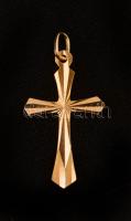 Arany feszület medál, Au., 14K, nettó:0,2gr., jelzett, 2cm / Gold crucifix pendant , Au 14K net. 0,2gr, marked, 2cm