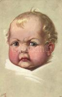 Crying child, Raphael Tuck & Sons Oilette Serie Lachen und Weinen No. 949. , s: Fialkowska (EB)