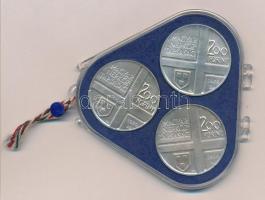 1976. 200Ft Ag 3klf db "Festők I. / Derkovits, Szinyei, Munkácsi" sor, eredeti plombált MN...