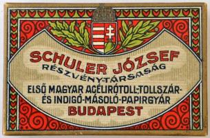 Schuler József Rt.-féle írótollak, 17 db., eredeti papírdobozban, jó állapotban, 6x9x3 cm