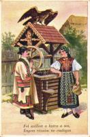 Fel szállott a kutra a sas, engem rózsám ne csalogass Hungarian folklore (EK)