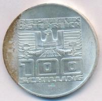 Ausztria 1975. 100Sch Ag "20 éves az Államszerződés" T:1- patina
Austria 1975. 100 Schill...