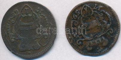 Ausztria 1759. 1pf Cu + 1765. 1pf Cu "Mária Terézia" T:2- kis ü.
Austria 1759. 1 Pfennig ...