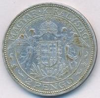 1936. 2P Ag "Madonna" T:2- patina Adamo P7