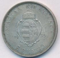1935. 2P Ag "Pázmány" T:2 kis patina Adamo P7.1