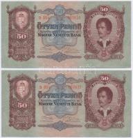 1932. 50P (2x) sorszámkövetők T:I Adamo P14